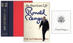 Ronald Reagan Signed First Edition of His Autobiography An American Life